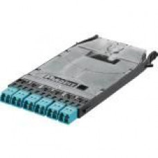 Panduit HD Flex Network Patch Panel - 6 Port(s) - 6 x Duplex - Aqua - TAA Compliance FHSXO-12-10R