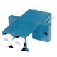 Weltron LC/LC Duplex Fiber Optic Adapter - 2 x LC Female Network - 2 x LC Female Network - Blue FIB-327D-LC