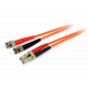Startech.Com 10m Fiber Optic Cable - Multimode Duplex 62.5/125 - LSZH - LC/ST - OM1 - LC to ST Fiber Patch Cable - LC Male - ST Male - 32.81ft - Orange FIBLCST10