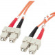 Startech.Com 1m Fiber Optic Cable - Multimode Duplex 62.5/125 - LSZH - SC/SC - OM1 - SC to SC Fiber Patch Cable - SC Male - SC Male - 3.28ft - Orange FIBSCSC1