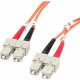 Startech.Com 2m Fiber Optic Cable - Multimode Duplex 62.5/125 - LSZH - SC/SC - OM1 - SC to SC Fiber Patch Cable - SC Male - SC Male - 6.56ft - Orange FIBSCSC2