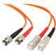 Startech.Com 3m Fiber Optic Cable - Multimode Duplex 62.5/125 - LSZH - ST /SC - OM1 - ST to SC Fiber Patch Cable - ST Male - SC Male - 9.84ft - Orange FIBSTSC3