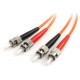 Startech.Com 1m Fiber Optic Cable - Multimode Duplex 62.5/125 - LSZH - ST/ST - OM1 - ST to ST Fiber Patch Cable - ST Male Network - ST Male Network - 3.28ft FIBSTST1