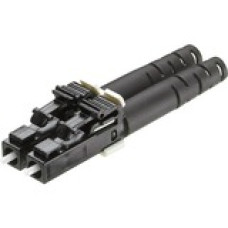 Panduit Fiber Optic Duplex Network Connector - 1 Pack - 2 x LC Male - Black - TAA Compliance FLCDM3.0BL
