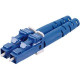 Panduit Fiber Optic Duplex Network Connector - 1 Pack - 2 x LC Male - Blue - TAA Compliance FLCDS3.0BU
