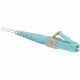 Panduit Fusion Splice LC Connector, OM3/OM4/OM5, Aqua - 10 Pack - 1 x LC/PC Network - Male - Aqua, Gray - TAA Compliance FLCS2/9SOCPXAQ