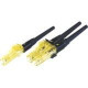 Panduit OptiCam Fiber Optic Simplex Network Cable - 1 Pack - 1 x LC Male - Black - TAA Compliance FLCSMC5BLY