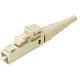 Panduit FLCSMEIY Network Connector - 1 Pack - 1 x LC Male - Electric Ivory - TAA Compliance FLCSMEIY