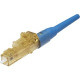 Panduit Fiber Optic Simplex Network Connector - 100 Pack - 1 x LC Male - Blue - TAA Compliance FLCSSCBUY-C