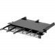 Panduit HD Flex Patch Enclosure - 1U Rack Height - Rack-mountable - Black - Plastic, Steel - TAA Compliance FLEX1U04