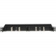 Panduit HD Flex Fiber Panel - For Cassette, Adapter Panel, Patch Panel - 1U Rack Height - Rack-mountable - Black - Steel, Plastic - TAA Compliance FLEX1UPN04