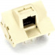 Black Box CAT5e Jack Coupler - T-568A, RJ45, Ivory - 1 x RJ-45 Female - Ivory - TAA Compliant FM132IV