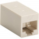 Black Box CAT5e Unshielded Straight-Pin Coupler - Beige - 1 x RJ-45 Female Network - 1 x RJ-45 Female Network - Beige - TAA Compliant FM507-R2