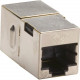 Black Box CAT5e Shielded Straight-Pin Coupler - Silver - 1 Pack - 1 x RJ-45 Female Network - 1 x RJ-45 Female Network - Silver - TAA Compliant - TAA Compliance FM508-R2