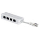 Black Box RJ45 Splitter Adapter Cable - RJ-45 Male Network, RJ-45 Female Network - TAA Compliance FM805-R2