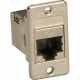 Black Box Panel Mount Cat6 Shielded Coupler Silver - 1 Pack - 1 x RJ-45 Female - Silver - TAA Compliant - TAA Compliance FMT1021
