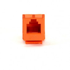 Black Box Telephone Jack - RJ11, USOC - 1 Pack - 1 x RJ-11 Female - Orange - TAA Compliant FMT244