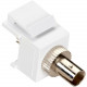 Black Box Snap Fitting Keystone ST Adapter White - 1 x ST Female Network - 1 x ST Female Network - White - TAA Compliant FMT323-R2