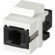 Black Box GigaStation2 Keystone Snap Fitting - 1 x MT-RJ Female Network - 1 x MT-RJ Female Network - Office White - TAA Compliant FMT347