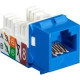Black Box GigaTrue2 CAT6 Jack, Universal Wiring, Component Level, Single-Pack, Blue - 1 Pack - 1 x RJ-45 Female - Blue - TAA Compliance FMT630-R3
