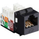 Black Box GigaTrue2 Network Connector - 25 Pack - 1 x RJ-45 Female, 1 x 110-punchdown - Black - TAA Compliant - TAA Compliance FMT631-R3-25PAK