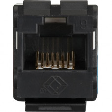 Black Box GigaTrue2 CAT6 Keystone Jack - Unshielded, 110 Punchdown Type, TAA, Black - 1 x RJ-45 Female, 1 x 110-punchdown - Black - TAA Compliant - TAA Compliance FMT631-R3