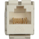 Black Box GigaTrue2 CAT6 Keystone Jack - Unshielded, 110 Punchdown Type, TAA, Office White - 1 x RJ-45 Female, 1 x 110-punchdown - White - TAA Compliant FMT635-R3