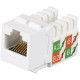 Black Box GigaTrue2 Network Connector - 25 Pack - 1 x RJ-45 Female - White - TAA Compliant - TAA Compliance FMT639-R3-25PAK