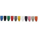 Black Box Color-Coded Snagless Pre-Plugs - Black - 50 Pack FMT718
