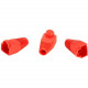 Black Box Snagless Pre-Plugs - Connector Boot - Red - 50 Pack FMT720