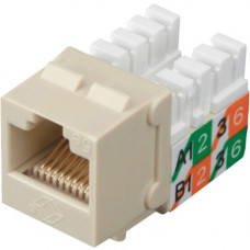 Black Box CAT5e Keystone Jack - Unshielded, Ivory - 1 x RJ-45 Female - Ivory - TAA Compliant FMT922-R2