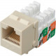 Black Box CAT5e Keystone Jack - Unshielded, Ivory - 1 x RJ-45 Female - Ivory - TAA Compliant FMT922-R2