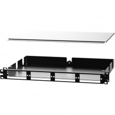 Panduit Opticom Fiber Tray - For Patch Panel - 1U Rack Height - Rack-mountable - Black FMTJW24