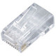 Black Box FMTP5E-50PAK Network Connector - 50 Pack - 1 x RJ-45 Male - Transparent FMTP5E-50PAK