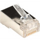 Black Box CAT5e Shielded Modular Plug - 10-Pack - 10 Pack - 1 x RJ-45 Male - Black - TAA Compliant - TAA Compliance FMTP5ES-10PAK