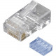 Black Box CAT6 Modular Plug Unshielded RJ45 10 Pack - 10 Pack - 1 x RJ-45 Male - TAA Compliant - TAA Compliance FMTP6-R2-10PAK