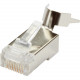 Black Box CAT6A RJ-45 Modular Plug - Shielded, 100-Pack - 100 Pack - 1 x RJ-45 Male - TAA Compliant - TAA Compliance FMTP6AS-100PAK