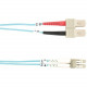 Black Box 10-GbE 50-Micron Multimode Value Line Patch Cable, SC-LC, 1-m (3.2-ft.) - 3.28 ft Fiber Optic Network Cable for Network Device - First End: 2 x SC Male Network - Second End: 2 x LC Male Network - Patch Cable - 50/125 &micro;m - Aqua - RoHS C