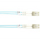 Black Box Fiber Optic Duplex Patch Network Cable - 13.12 ft Fiber Optic Network Cable for Network Device - First End: 2 x LC Male Network - Second End: 2 x LC Male Network - Patch Cable - 50/125 &micro;m - Aqua FO10G-004M-LCLC