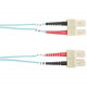 Black Box 10-GbE 50-Micron Multimode Value Line Patch Cable, SC-SC, 10-m (32.8-ft.) - 32.81 ft Fiber Optic Network Cable for Network Device - First End: 2 x SC Male Network - Second End: 2 x SC Male Network - Patch Cable - Aqua - RoHS Compliance FO10G-010