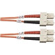 Black Box 50-Micron Multimode Value Line Patch Cable, SC-SC, 5-m (16.4-ft.) - 16.40 ft Fiber Optic Network Cable for Network Device - First End: 2 x SC Male Network - Second End: 2 x SC Male Network - Patch Cable - 50/125 &micro;m FO50-005M-SCSC