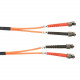 Black Box 62.5-Micron Multimode Value Line Patch Cable, ST-ST, 2-m (6.5-ft.) - 6.56 ft Fiber Optic Network Cable for Network Device - First End: 2 x ST Male Network - Second End: 2 x ST Male Network - Patch Cable - 62.5/125 &micro;m - 1 Pack - RoHS Co