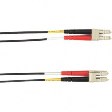 Black Box Colored Fiber OM3 50/125 Multimode Fiber Optic Patch Cable-OFNP Plenum - 3.28 ft Fiber Optic Network Cable for Network Device - First End: 2 x LC Male Network - Second End: 2 x LC Male Network - 10 Gbit/s - Patch Cable - OFNP, Plenum, Riser - 50