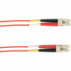 Black Box Fiber Optic Duplex Patch Network Cable - 6.56 ft Fiber Optic Network Cable for Network Device - First End: 2 x LC Male Network - Second End: 2 x LC Male Network - 10 Gbit/s - Patch Cable - 50/125 &micro;m - Red - TAA Compliant FOCMP10-002M-L