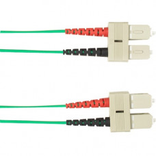 Black Box Colored Fiber OM3 50/125 Multimode Fiber Optic Patch Cable-OFNP Plenum - 9.84 ft Fiber Optic Network Cable for Network Device - First End: 2 x SC Male Network - Second End: 2 x SC Male Network - 10 Gbit/s - Patch Cable - OFNP, Plenum, Riser - 50