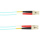 Black Box Fiber Optic Duplex Patch Network Cable - 6.50 ft Fiber Optic Network Cable for Network Device - First End: 2 x LC Male Network - Second End: 2 x LC Male Network - 10 Gbit/s - Patch Cable - LSZH - 50/125 &micro;m - Aqua - TAA Compliant - TAA 