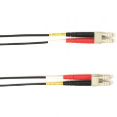 Black Box Fiber Optic Duplex Patch Network Cable - 13.10 ft Fiber Optic Network Cable for Network Device - First End: 2 x LC Male Network - Second End: 2 x LC Male Network - 10 Gbit/s - Patch Cable - OFNP - 50/125 &micro;m - Black - TAA Compliant FOCM
