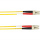 Black Box Fiber Optic Duplex Patch Network Cable - 32.81 ft Fiber Optic Network Cable for Network Device - First End: 2 x LC Male Network - Second End: 2 x LC Male Network - 1.25 GB/s - Patch Cable - 50/125 &micro;m - Yellow - TAA Compliant FOCMP10-01