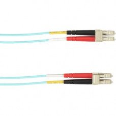 Black Box Fiber Optic Network Cable - 65.62 ft Fiber Optic Network Cable for Network Device - First End: 1 x LC Male Network - Second End: 1 x LC Male Network - Patch Cable - 50/125 &micro;m - Aqua - TAA Compliance FOCMP10-020M-LCLC-AQ