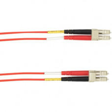 Black Box Fiber Optic Patch Network Cable - 82.02 ft Fiber Optic Network Cable for Network Device, Desktop Computer - First End: 2 x LC Male Network - Second End: 2 x LC Male Network - 1.25 GB/s - Patch Cable - 50/125 &micro;m - Red - TAA Compliant FO